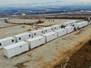 Malatya’da Konteyner Kentler Kurulmaya Başlandı