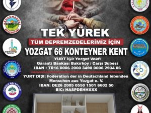 Yozgatlılardan Deprem Bölgesine Konteyner Kent
