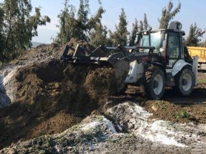 Enkaz Altında Telef Olan Hayvanlar Hastalık Riskine Karşı Gömüldü