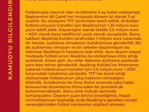 Kayserispor’dan Onur Bulut Açıklaması