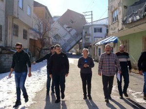 Nevü Akademisyenleri Deprem Bölgesinde Yapısal Hasarları İnceliyor