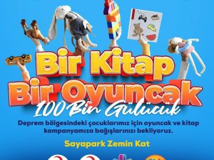 Depremzede Çocuklar İçin ’100bin Gülücük: Bir Kitap Bir Oyuncak’ Kampanyası