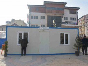 Hatay İçin Üretilen Örnek Konteyner Sındırgı’ya Getirildi