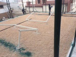 Okul Bahçesine Yeni Halı Saha Yapımı İçin Çalışmalar Başlatıldı