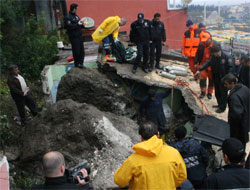 Trabzonda heyelan 2 ölü