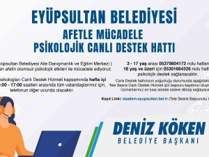 Esadem Afetle Mücadele Psikolojik Canlı Destek Hattı Başlattı