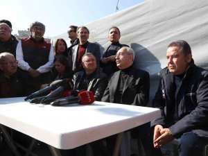 Başkan Böcek, Üçüncü Kez Deprem Bölgesinde