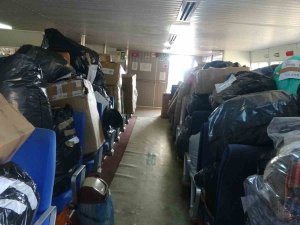 Rodos’tan Gelen Yardımları Orman İşçileri Karşıladı