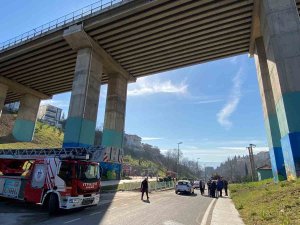 Viyadükten Böyle Atladı, Korku Dolu Anlar Kamerada
