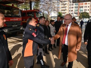Başkan Ergün, Afet Bölgesinden Dönen İtfaiye Ekipleriyle Bir Araya Geldi