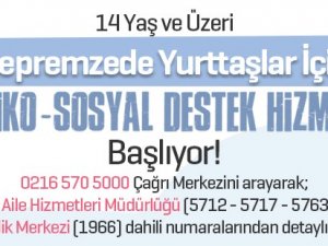 Ataşehir Belediyesi’nden Depremzedelere Psiko-sosyal Destek