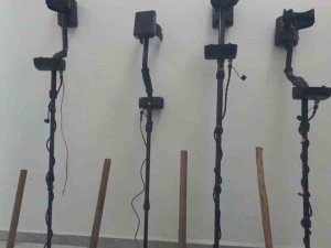 Dedektör İle Antik Kentte Kaçak Kazı Çalışmasına Jandarma Baskını