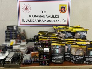 Karaman’da Jandarmadan Kaçak Tütün Ve Alkol Operasyonu