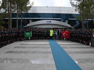 Suudi Arabistan Arama Kurtarma Ekibi Şanlıurfa’dan Çiçeklerle Uğurlandı