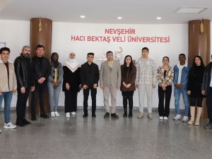Nevü’lü Yabancı Uyruklu Öğrencilerden Rektör Aktekin’e Taziye Ziyareti