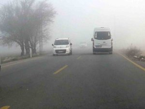 Menteşe’de Sisli Hava Sürücüleri Olumsuz Etkiledi