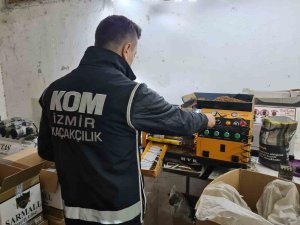 İ̇zmir’de Kaçak Sigara İmalathanelerine Şok Baskın