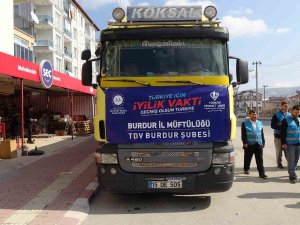 Burdur Müftülüğünden Hatay’a Kahvaltılık Gıda Yardımı