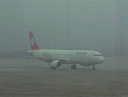 Trabzon'da hava ulaşımına sis engeli