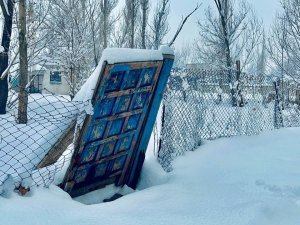 Ağrı’da Kış Manzarası Göz Kamaştırıyor