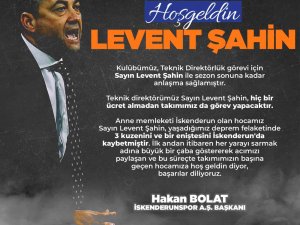 İ̇skenderunspor’un Yeni Teknik Direktörü Levent Şahin Oldu