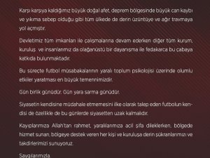 Sivasspor’dan Açıklama: "Gün Birlik Günüdür"