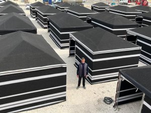 Kıl Çadırlardan Oluşan Çadırkent’in Kurulumu Tamamlandı