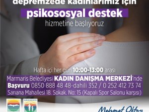 Marmaris’te Depremzede Kadınlara Psikolojik Destek