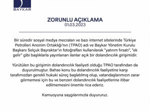 Selçuk Bayraktar’ın Fotoğrafları Kullanılarak İlan Verilmesine İlişkin Baykar’dan Açıklama