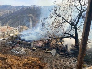 Oltu’da Korkutan Yangın