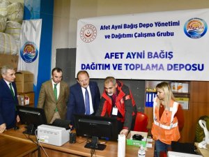 Vali Pehlivan, Afad Lojistik Merkezinde İncelemelerde Bulundu
