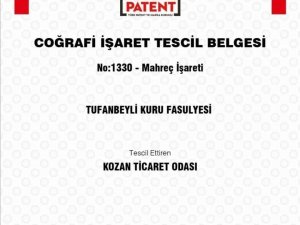 Tufanbeyli Fasulyesine Coğrafi İşaret Tescili