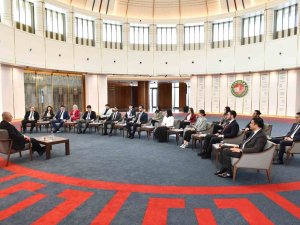 Yargıtay Başkanı Akarca, Hukuk Topluluğu Yönetim Kurulunu Kabul Etti