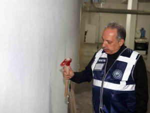 Başkan Yalçın, Hasar Tespit Çalışmalarına Katıldı