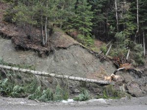 Abant’ta Eriyen Karlar Heyelana Sebep Oldu