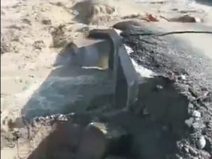 Kar Sularının Erimesiyle Büzden Yapılan Köprü Tekrar Yıkıldı