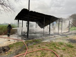 Boş Barakada Yangın Çıktı