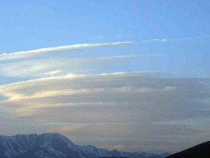 Yüksekova Semalarında Mercek Bulutu Oluştu