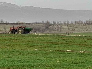 Kulp’ta Çiftçiler Ekinlerini Gübrelemeye Başladı
