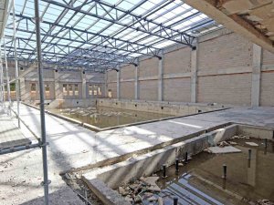 Alanya Belediyesi Oba Kapalı Spor Kompleksi Hızla Yükseliyor