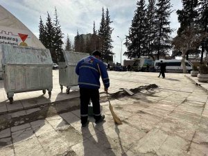 Kahramanmaraş’ta Temizlik Ve Dezenfeksiyon Çalışmaları