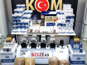 Bilecik’te 43 Bin 340 Adet Dolu Makaron, 45 Kilo Kıyılmış Tütün Ele Geçirildi