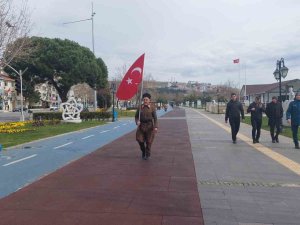 5 Yıldır Askeri Kıyafetle Çanakkale’ye Yürüyor