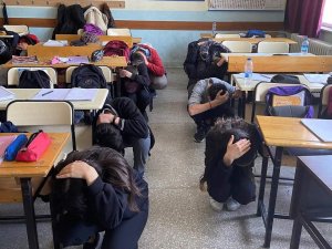 Afyonkarahisar’da Deprem Tatbikatı Yapıldı