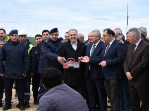 Bursa’da Organize Sanayi Bölgesine Yapılacak Jandarma Ve İtfaiye Binalarının Temeli Atıldı