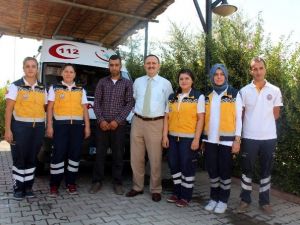 Vatandaştan 112 Çalışanlarına Teşekkür