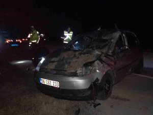 Navigasyonu Ayarlarken Dikkati Dağıldı, Otomobili İle Takla Attı