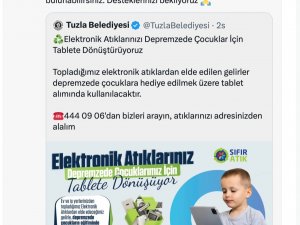 Tuzla Belediyesi’nden Deprem Bölgesindeki Çocuklar İçin Tablet Kampanyası