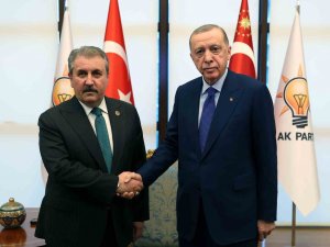 Cumhurbaşkanı Erdoğan, Bbp Genel Başkanı Destici’yi Kabul Etti