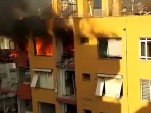 Kentsel Dönüşüme Giren Binadaki Yangın Mahalleliyi Tedirgin Etti